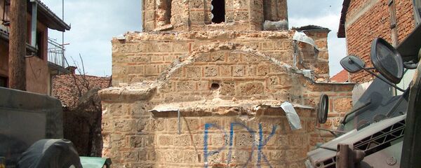 Црква Светог Николе у Призрену, разрушена у марту 2004. године Црква Светог Николе у Призрену, разрушена у марту 2004. године - Sputnik Србија