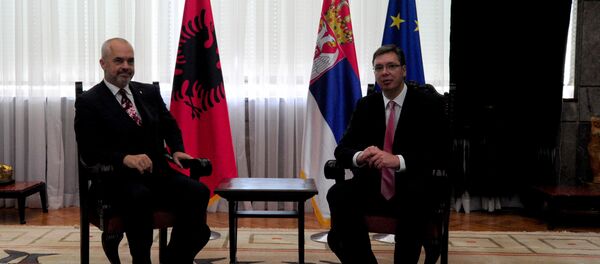 Predsednik Vlade Srbije Aleksandar Vučić i albanski premijer Edi Rama - Sputnik Srbija