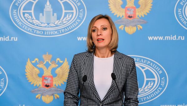 Портпарол руског Министарства спољних послова Марија Захарова говори на конференцији за медије - Sputnik Србија
