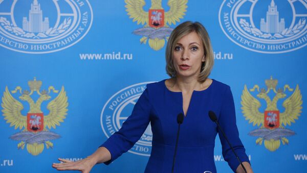 Портпарол руског Министарства спољних послова Марија Захарова говори на конференцији за медије - Sputnik Србија
