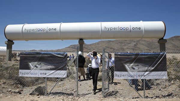 People tour the site after a test of a Hyperloop One propulsion system in North Las Vegas. (File) - Sputnik Србија