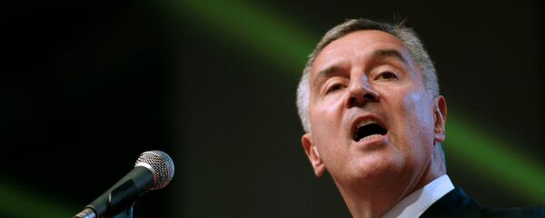 Мило Ђукановић на митингу ДПС-а у Подгорици. Мило Ђукановић на митингу ДПС-а у Подгорици. - Sputnik Србија