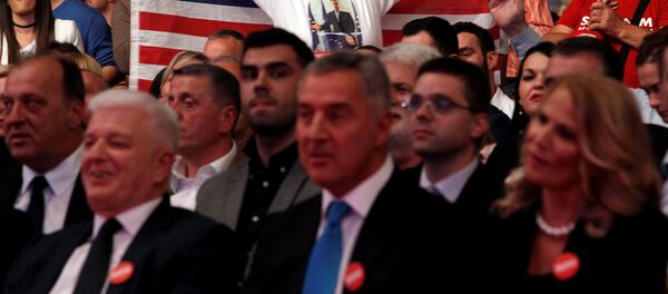 Мило Ђукановић на митингу ДПС-а у Подгорици. - Sputnik Србија