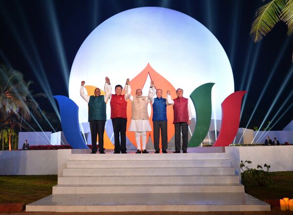 Лидери земаља БРИКС на самиту у индијском граду ГОА, 15. октобар, 2016. - Sputnik Србија