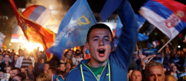 Митинг ДФ-а у Подгорици Митинг ДФ-а у Подгорици - Sputnik Србија