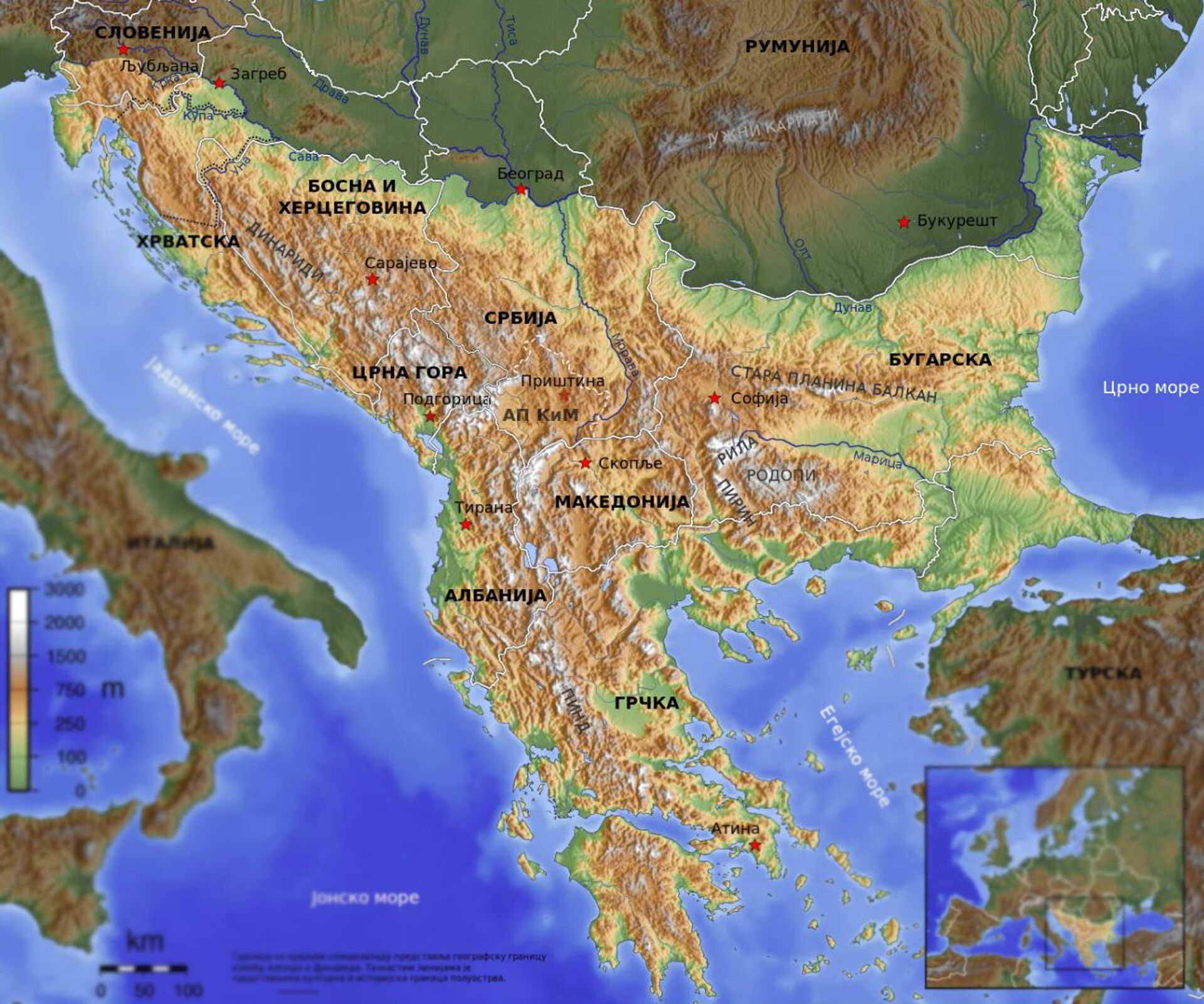 Mapa Balkana - Sputnik Srbija, 1920, 10.05.2023