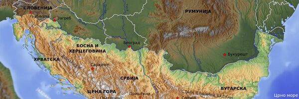 Mapa Balkana - Sputnik Srbija