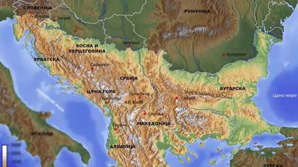 Mapa Balkana - Sputnik Srbija