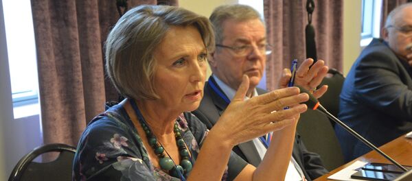 Главна уредница српске редакције Спутњика Љубинка Милинчић на конферцији „Тероризам и електронски медији“ у Београду - Sputnik Србија