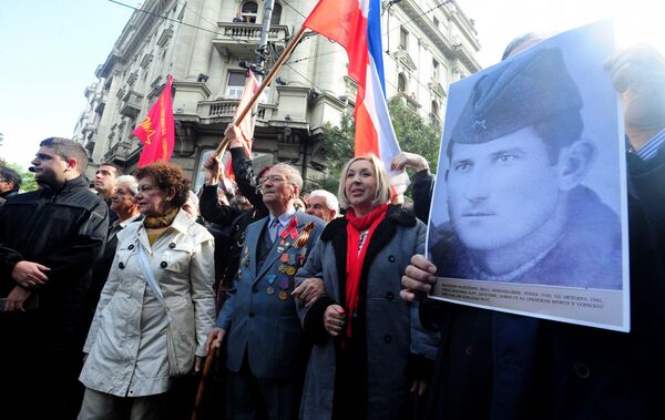 Меморијални дефиле централним београдским улицама  - Sputnik Србија