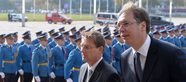 Miro Cerar i Aleksandar Vučić Miro Cerar i Aleksandar Vučić - Sputnik Srbija