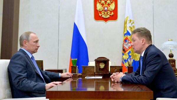 Председник Русије Владимир Путин током састанка са директором Гаспрома Алексејем Милером - Sputnik Србија
