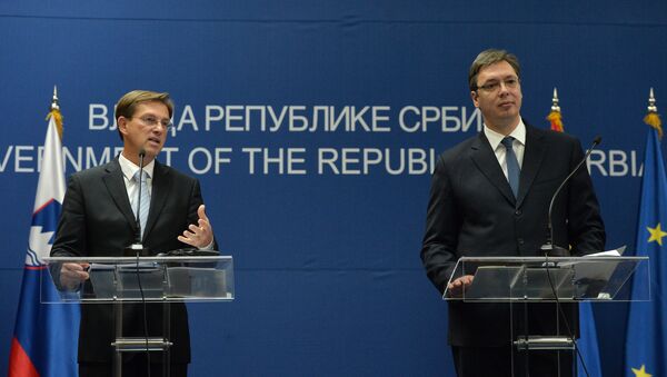 Premijer Slovenije Miro Cerar i premijer Srbije Aleksandar Vučić - Sputnik Srbija