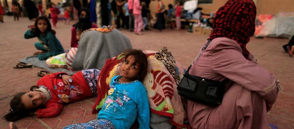 Izbeglice iz Mosula u izebgličkom kampu u gradu Erbil, Irak - Sputnik Srbija