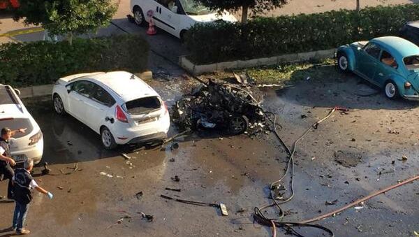 Pripadnici policije istražuju mesto eksplozije u turskoj Antaliji - Sputnik Srbija
