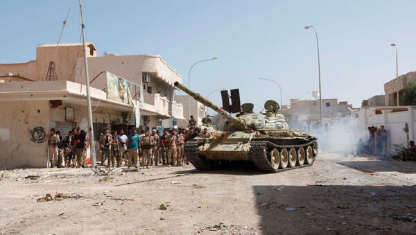 Либијска војска на улицама града Сирта, Либија - Sputnik Србија