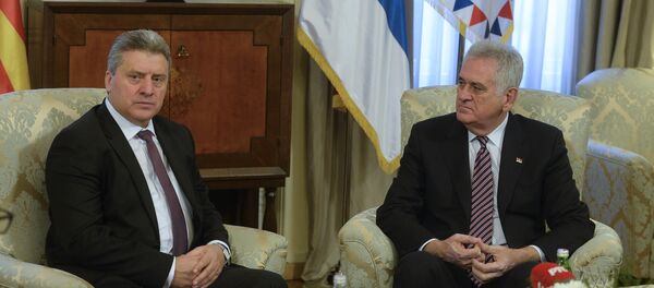 Председници Македоније и Србије Ђорђе Иванов и Томислав Николић. - Sputnik Србија