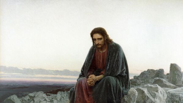 Reprodukcija slike Hristos u pustinji - Sputnik Srbija