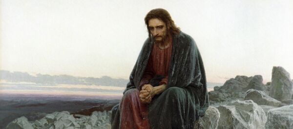 Репродукција слике Христос у пустињи Репродукција слике Христос у пустињи - Sputnik Србија