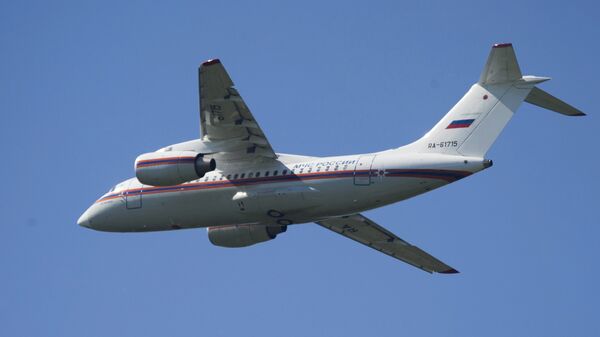 Avion An-148-100EM tokom pokazne vežbe - Sputnik Srbija