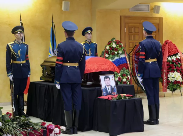 Сахрана руског пилота Олега Пешкова Сахрана руског пилота Олега Пешкова - Sputnik Србија