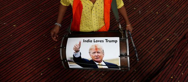 Симболично прослављање Трампов епобеде у Индији Симболично прослављање Трампов епобеде у Индији - Sputnik Србија
