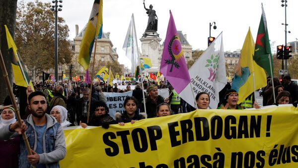 Protest Kurda u Parizu - Sputnik Srbija