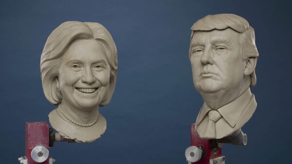 Спремни за музеј: статуе Хилари Клинтон и Доналда Трампа - Sputnik Србија