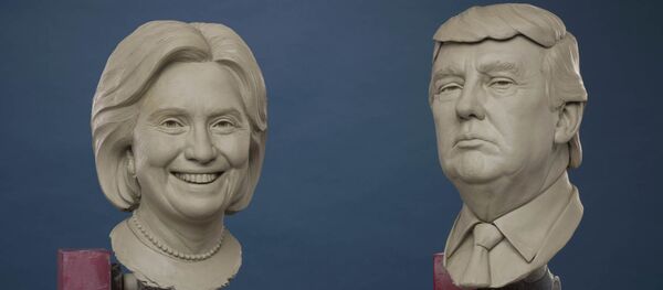 Спремни за музеј: статуе Хилари Клинтон и Доналда Трампа - Sputnik Србија