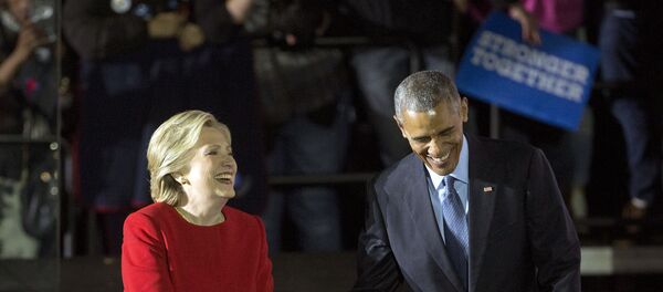 Хилари Клинтон и Барак Обама Хилари Клинтон и Барак Обама - Sputnik Србија