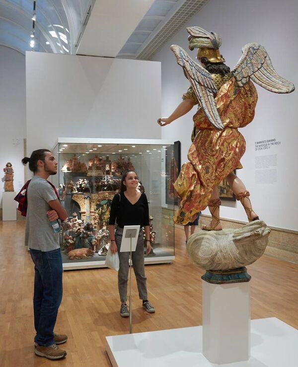 Skulptura Svetog Arhangela Mihaila u Nacionalnom muzeju antičke umetnosti u Lisabonu, prestonici Portugalije - Sputnik Srbija