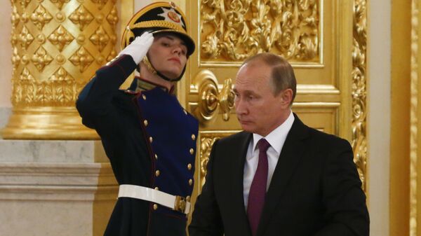 Председник Русије Владимир Путин на церемонији у Кремљу - Sputnik Србија