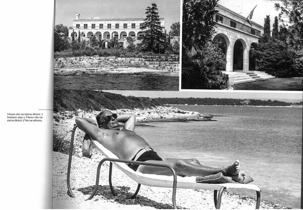 Тито одмара на острву Бриони. Једна од ретких фотографија на којој је маршал у купаћем костиму. - Sputnik Србија