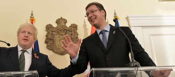 Борис Џонсон и Александар Вучић Борис Џонсон и Александар Вучић - Sputnik Србија