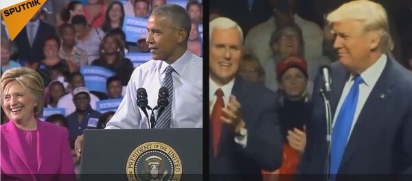 Обама и Трамп - Sputnik Србија