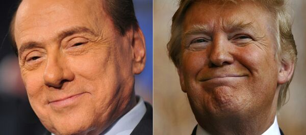 Силвио Берлускони и Доналд Трамп Силвио Берлускони и Доналд Трамп - Sputnik Србија