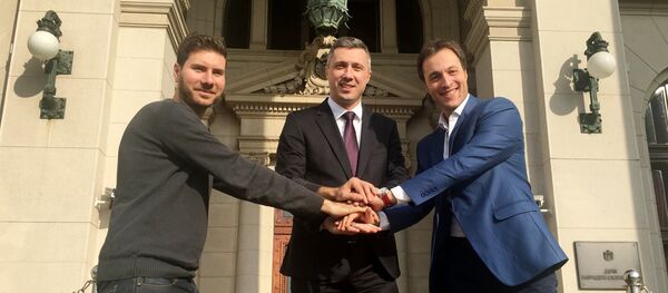 Иван Пернар, Бошко Обрадовић и Марко Милачић - Sputnik Србија