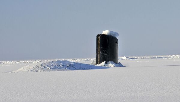 Америчка подморница Анаполис пробија се кроз арктички лед - Sputnik Србија