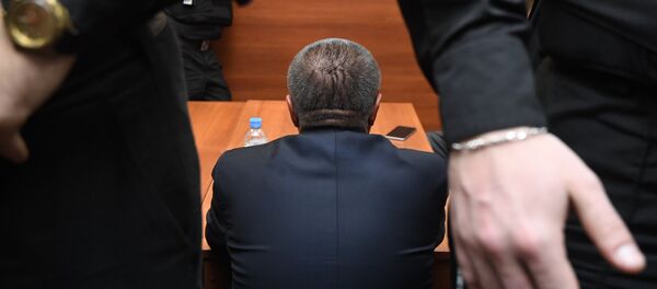 Bivši ministar za ekonomski razvoj Aleksej Uljukajev u sudu u Moskvi - Sputnik Srbija