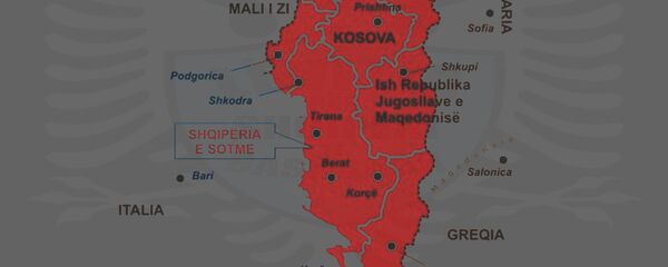 Карта Велике Албаније Карта Велике Албаније - Sputnik Србија