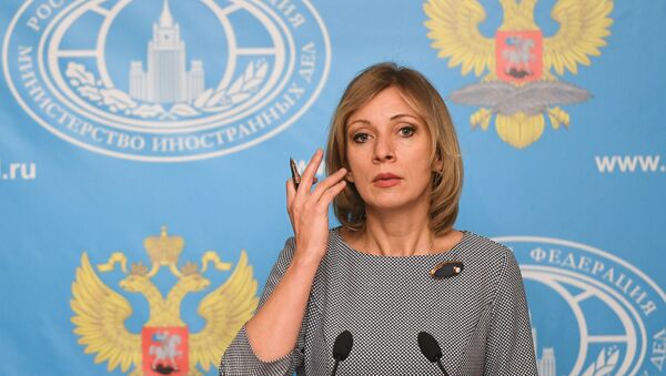Portparol Ministarstva spoljnih poslova Rusije Marija Zaharova tokom redovne konferencije za medije - Sputnik Srbija