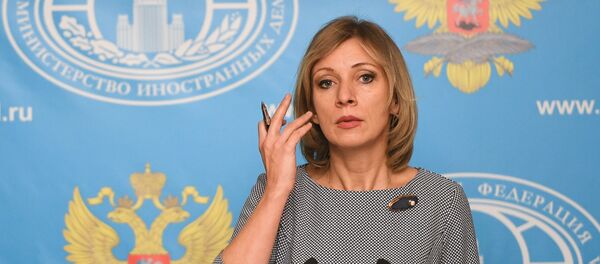 Портпарол Министарства спољних послова Русије Марија Захарова током редовне конференције за медије - Sputnik Србија