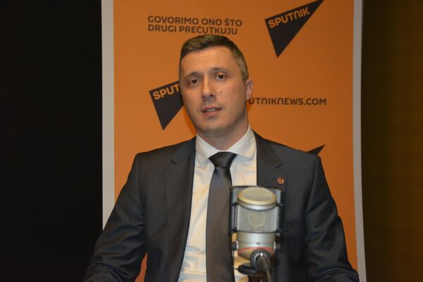 Председник Двери Бошко Обрадовић Председник Двери Бошко Обрадовић - Sputnik Србија