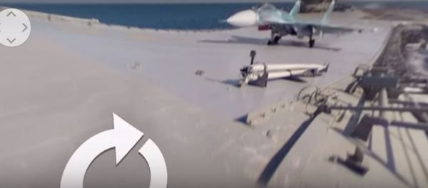 Su-33 poleće sa Admirala Kuznjecova - Sputnik Srbija