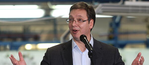 Premijer Srbije Aleksandar Vučić Premijer Srbije Aleksandar Vučić - Sputnik Srbija