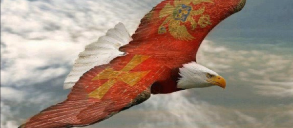 Orao sa crnogorskom zastavom - Sputnik Srbija