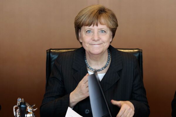 Kancelerka Nemačke Angela Merkel na nedeljnoje sednici Vlade u Berlinu - Sputnik Srbija