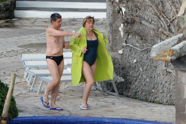 Angela Merkel sa mužem na odmoru u Italiji - Sputnik Srbija