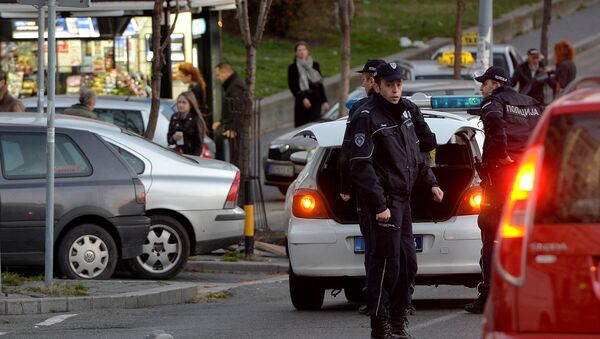 Policija na uviđaju posle ubistva migranta na Zelenom vencu, Beograd - Sputnik Srbija