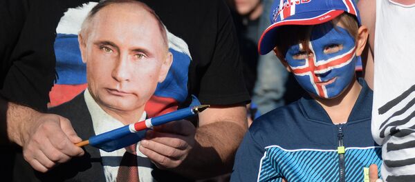 Navijači na meču Frnacuska - Island u Rejkjaviku Navijači na meču Frnacuska - Island u Rejkjaviku - Sputnik Srbija